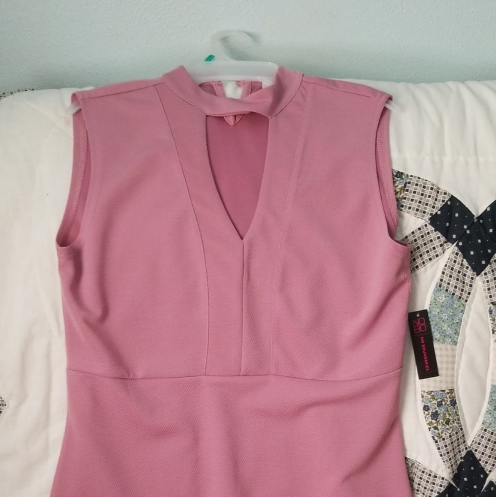 Pink Body Con Dress